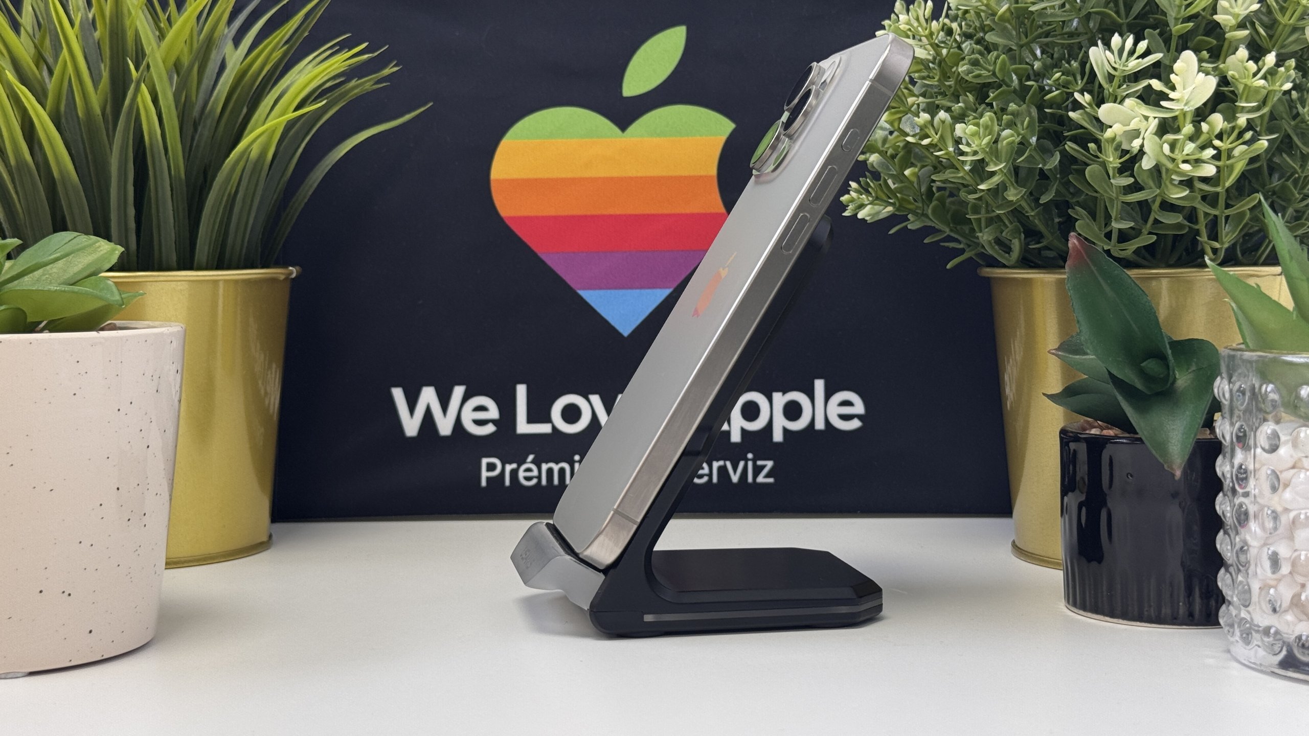 iPhone 15 Pro Max 256GB, Natúr Titán, Független, Számla, 1 Év Garancia, 100%