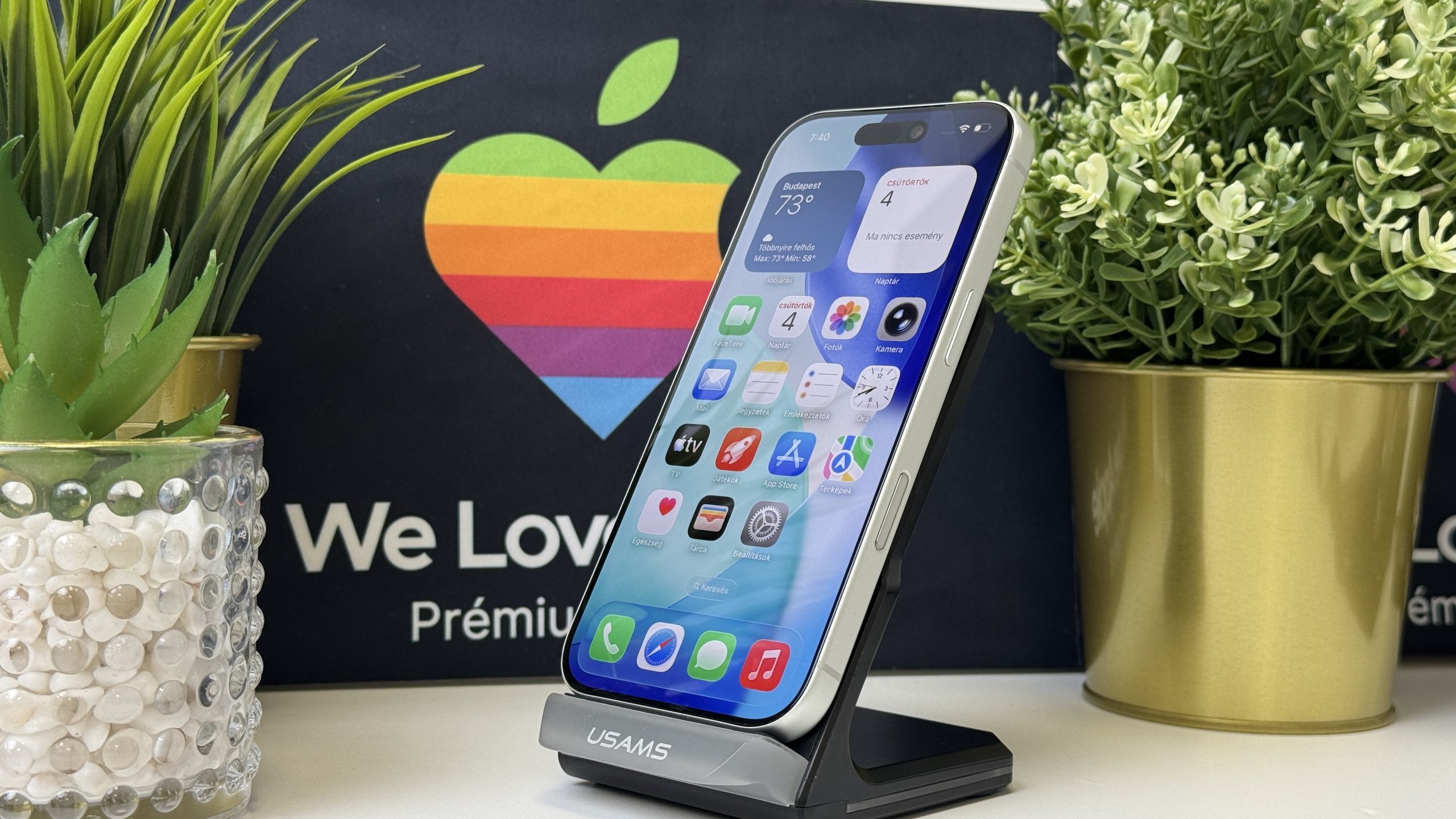 iPhone 17 Pro 256GB, Ezüst, Független, Számla, 2 Év Garancia, 94%