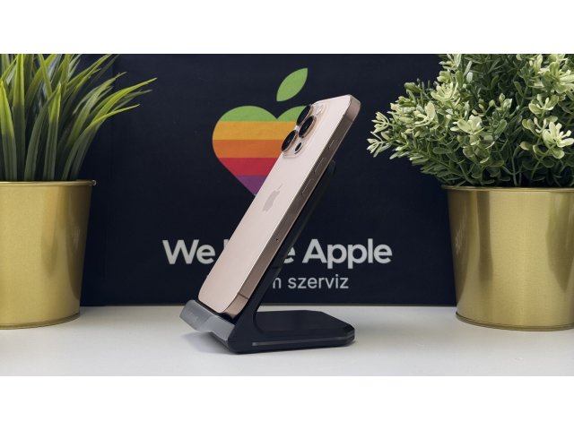 iPhone 16 Pro 256GB, Sivatagszínű Titán, Független, Számla, 1 Év Garancia, 90%