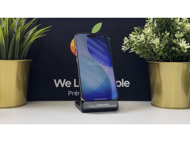 iPhone 16 Pro 256GB, Sivatagszínű Titán, Független, Számla, 1 Év Garancia, 90%