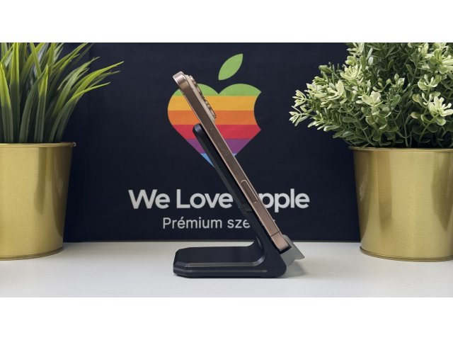iPhone 16 Pro 256GB, Sivatagszínű Titán, Független, Számla, 1 Év Garancia, 90%