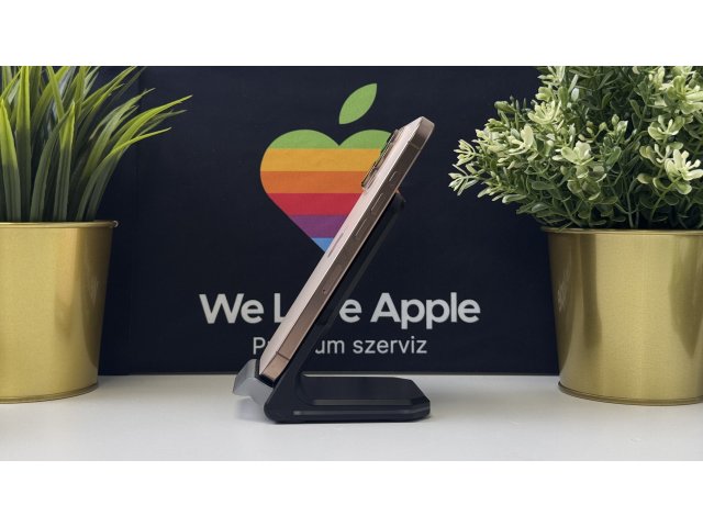 iPhone 16 Pro 256GB, Sivatagszínű Titán, Független, Számla, 1 Év Garancia, 90%