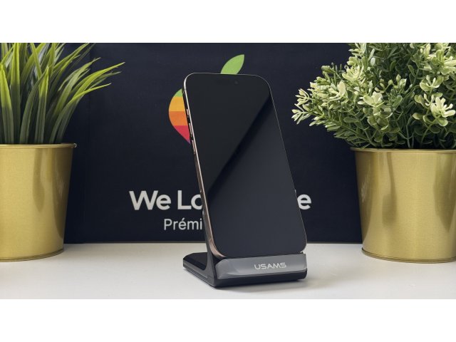 iPhone 16 Pro 128GB, Sivatagszínű Titán, Független, Számla, 1 Év Garancia, 98%