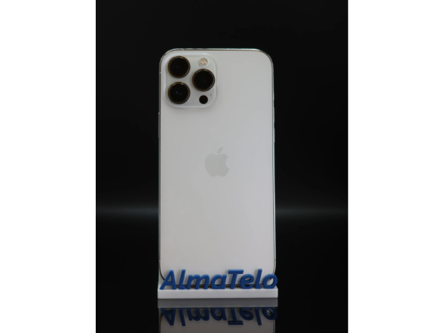 Apple iPhone 13 Pro Max 128 GB Silver 100% akku - 12 HÓ GARANCIA