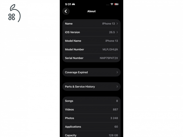 Eladó iphone 13 (product red, 128gb, 78% akku)