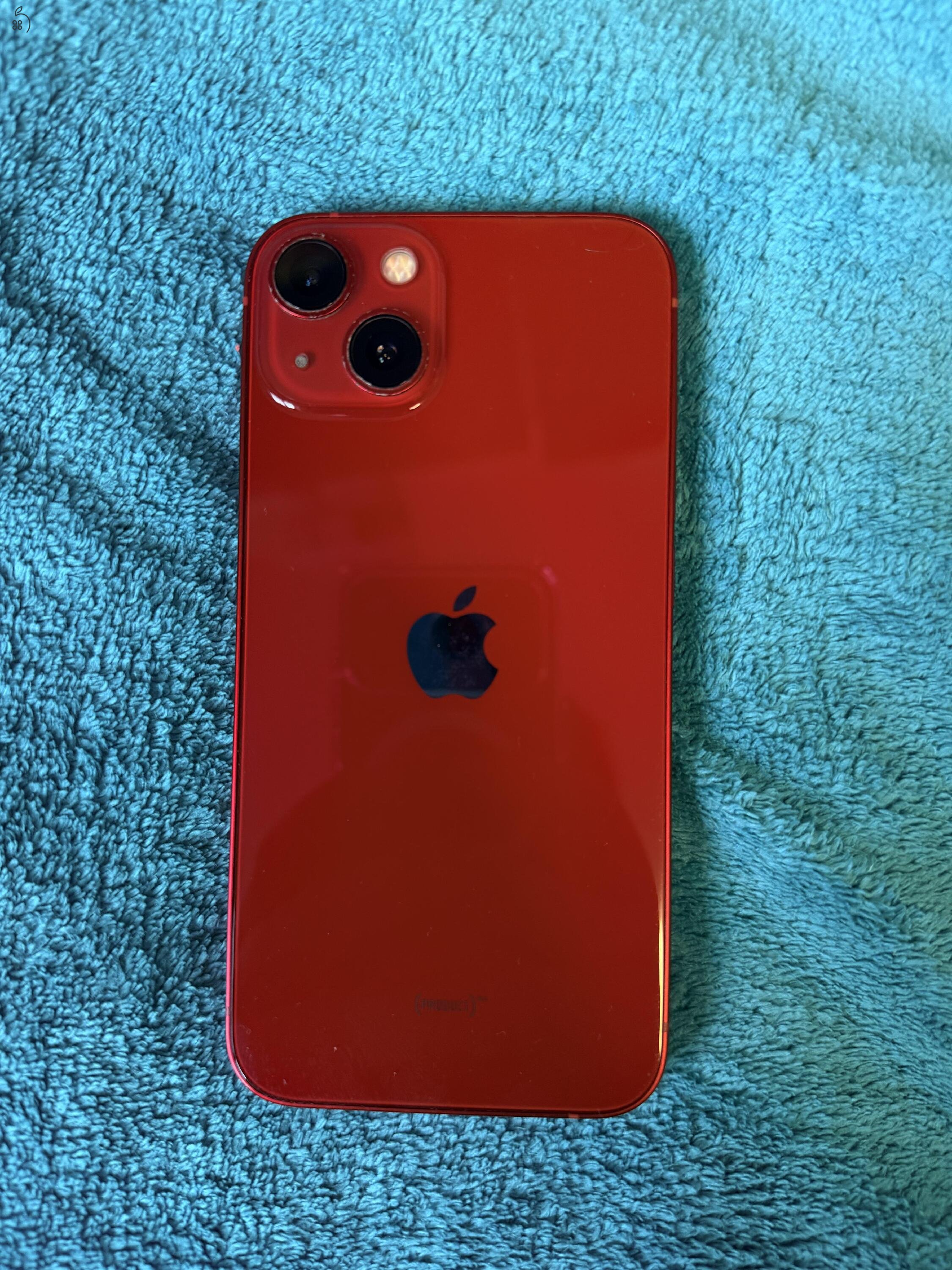Eladó iphone 13 (product red, 128gb, 78% akku)