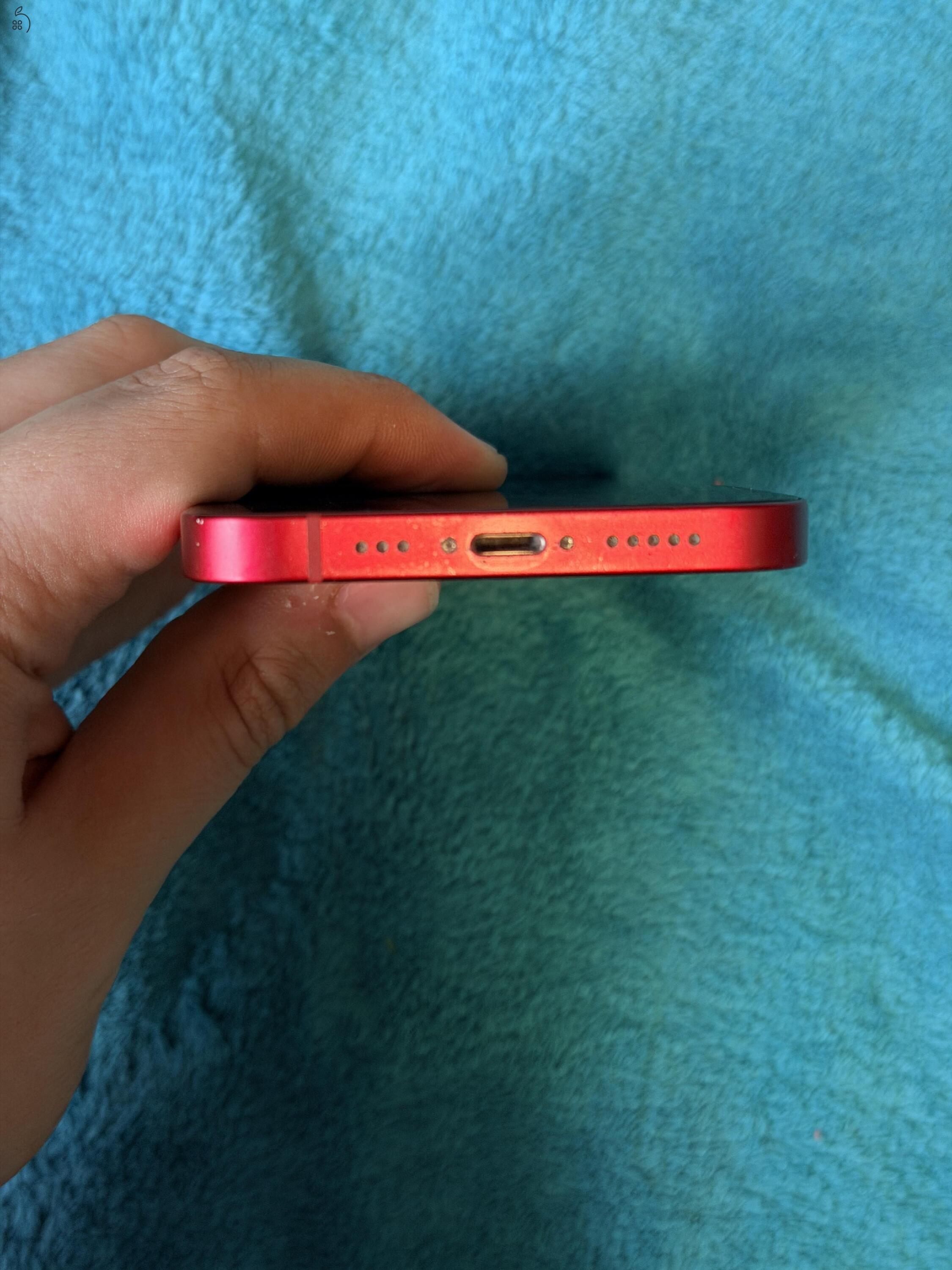 Eladó iphone 13 (product red, 128gb, 78% akku)