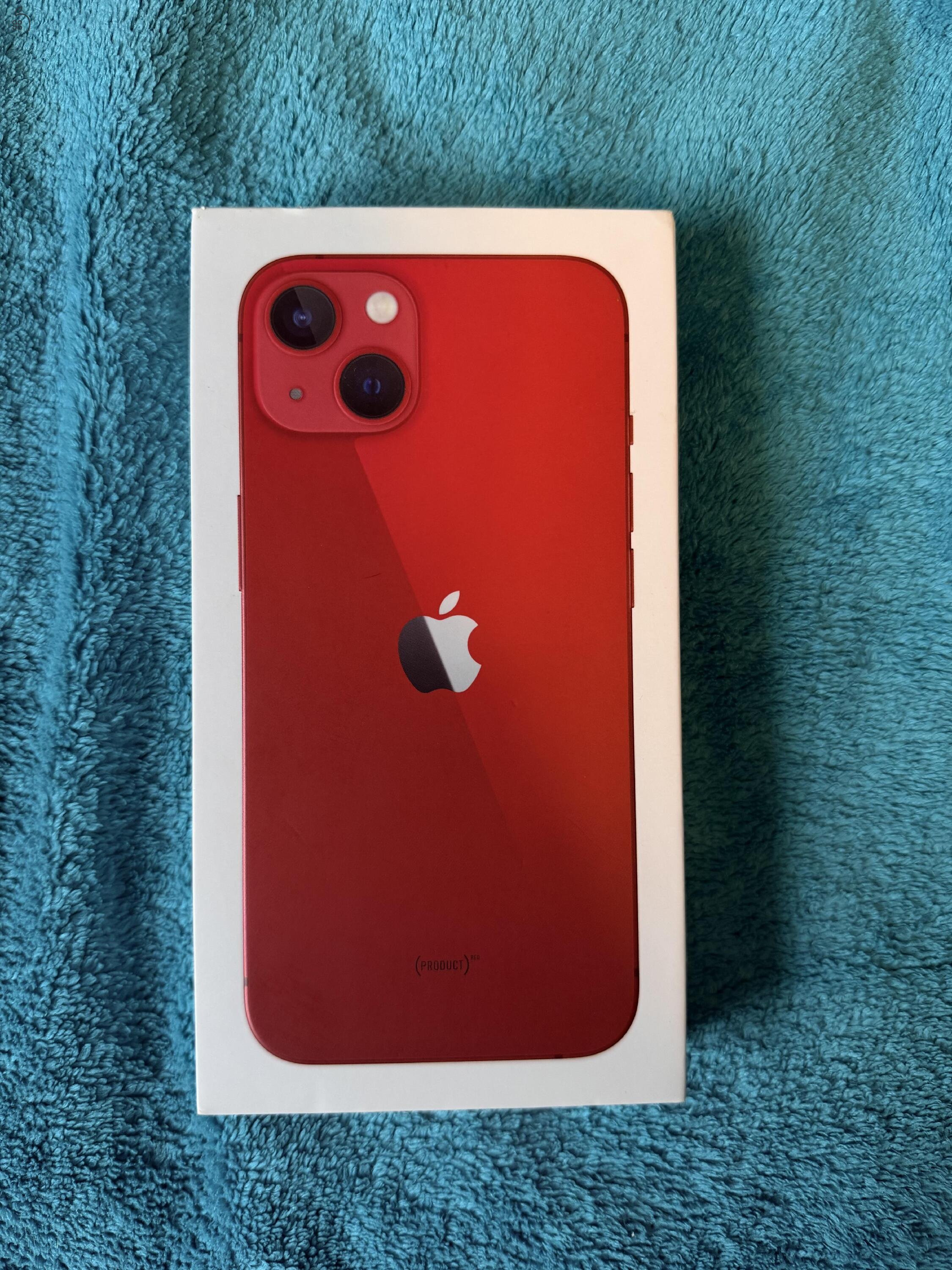 Eladó iphone 13 (product red, 128gb, 78% akku)