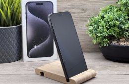 Hibátlan iPhone 15 Pro Max Black Titanium 256GB 2 ÉV Garanciával 90%