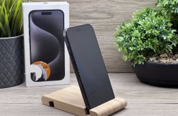 Hibátlan iPhone 15 Pro Black Titanium 128GB 2 ÉV Garanciával 90%