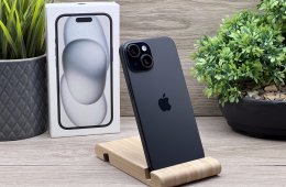 iPhone 15 Black 128GB 2 ÉV Garanciával 91%