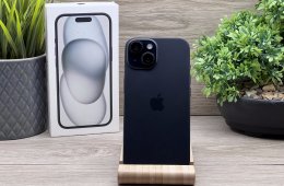 iPhone 15 Black 128GB 2 ÉV Garanciával 91%
