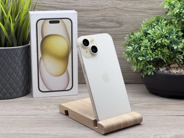 iPhone 15 Yellow 128GB 2 ÉV Garanciával 90%