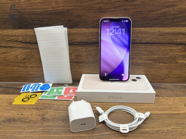 Eladó Apple iPhone 13 128 GB – Rózsaszín - Kártyafüggetlen, újszerű állapot