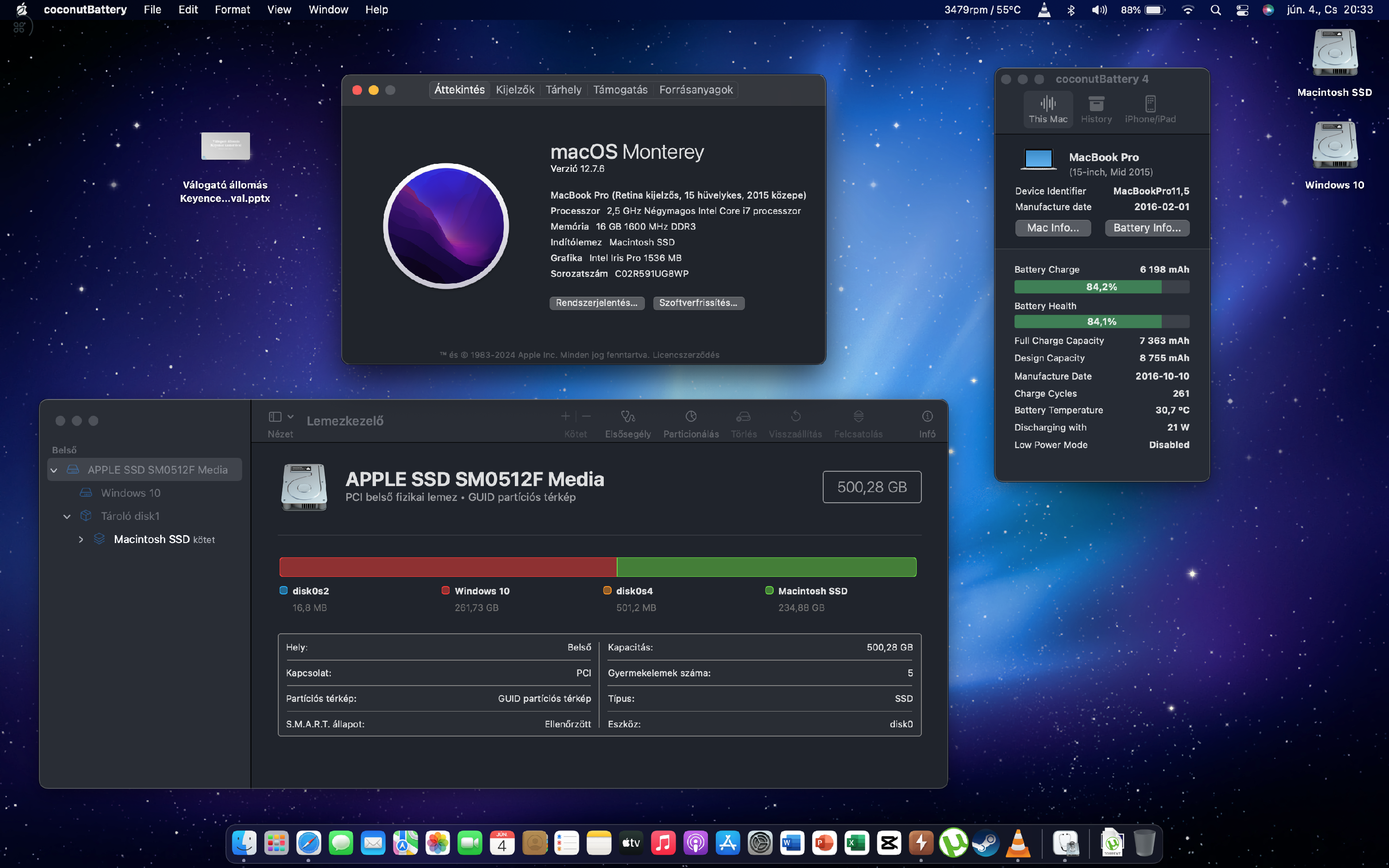 Macbook Pro 2015 15” kimaxolt!