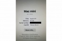 Apple Mac Mini M1 16GB RAM / 256GB SSD – Dobozos, kiváló állapot