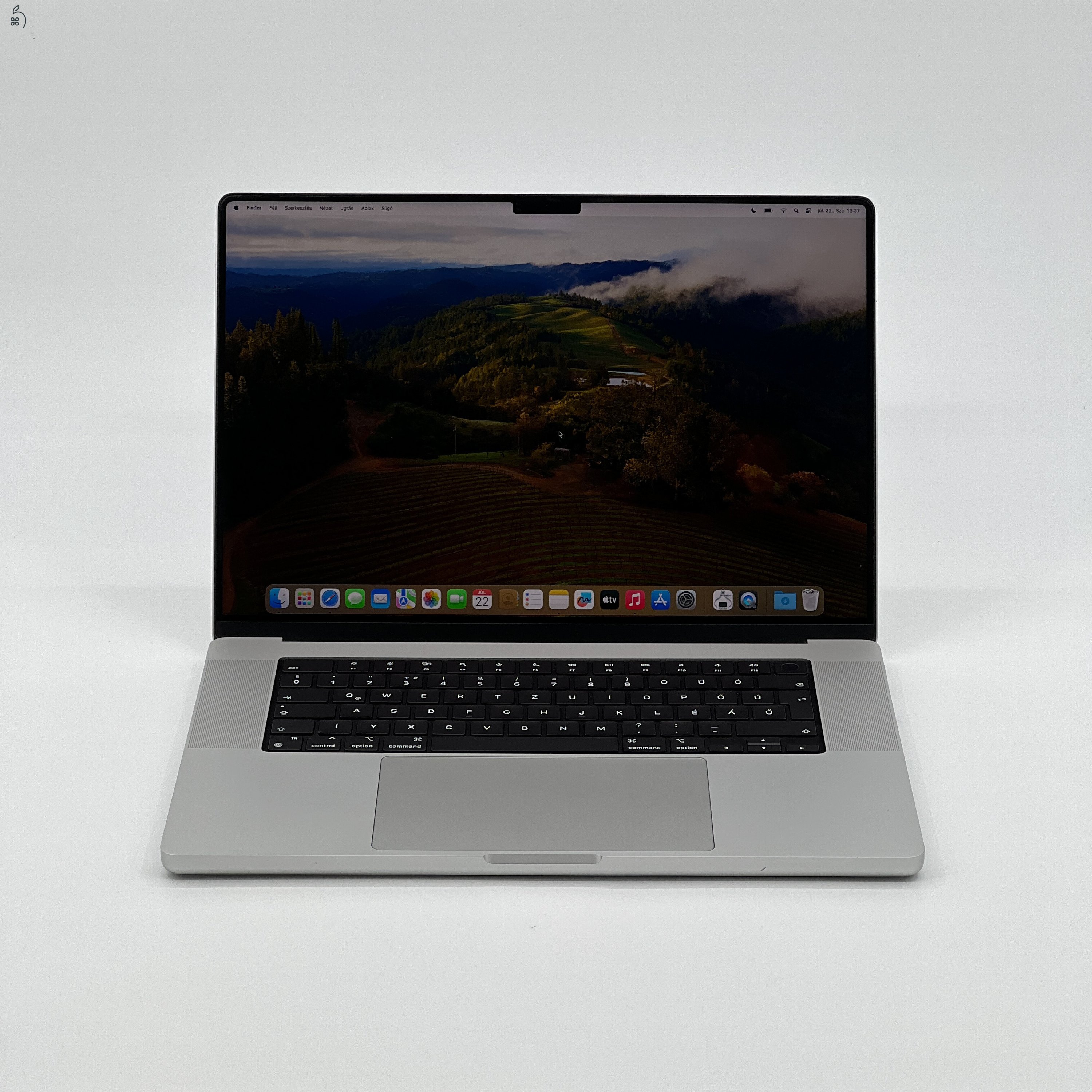 MacBook Pro 16″ 2021, M1 Max , 64 GB RAM, 10 core CPU, 24 core GPU, 512GB SSD, Silver 27% Áfa, 0536AR