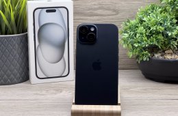 iPhone 15 Black 128GB 2 ÉV Garanciával 100%