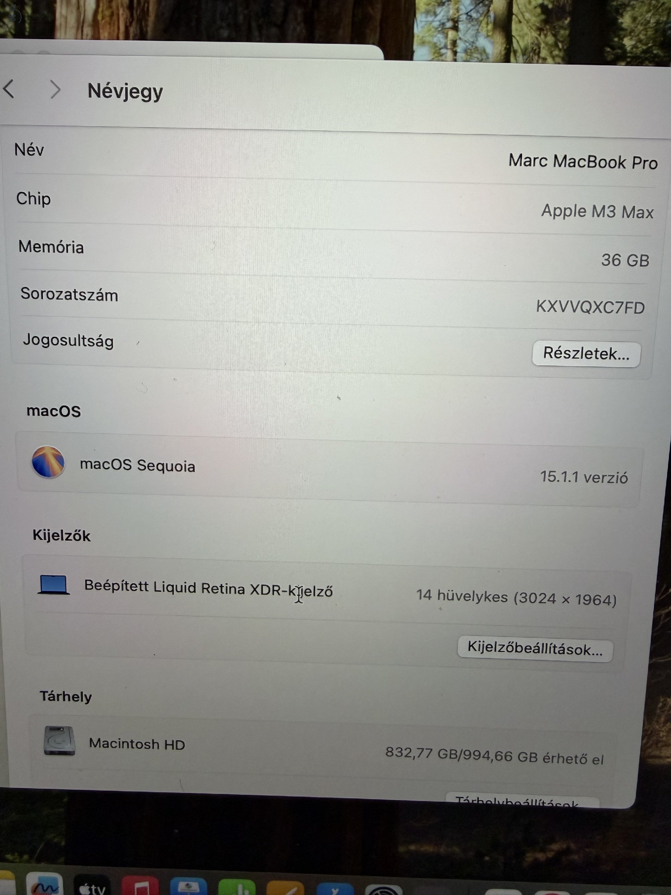 Macbook pro 2023 ritka konfig