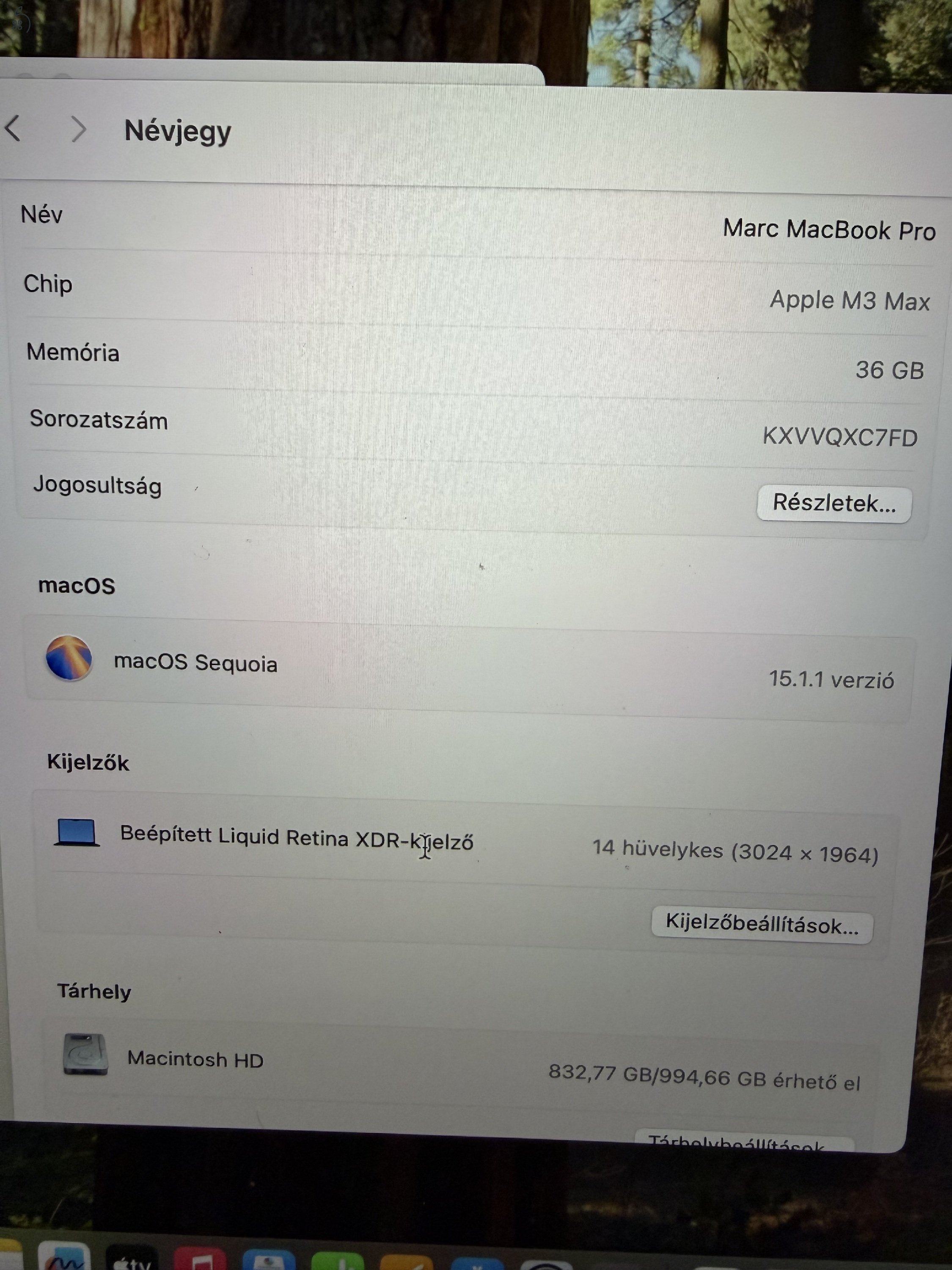 Macbook pro 2023 ritka konfig