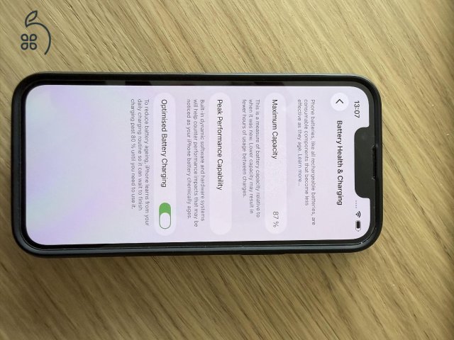 Újszerű fekete iPhone 13mini 128Gb