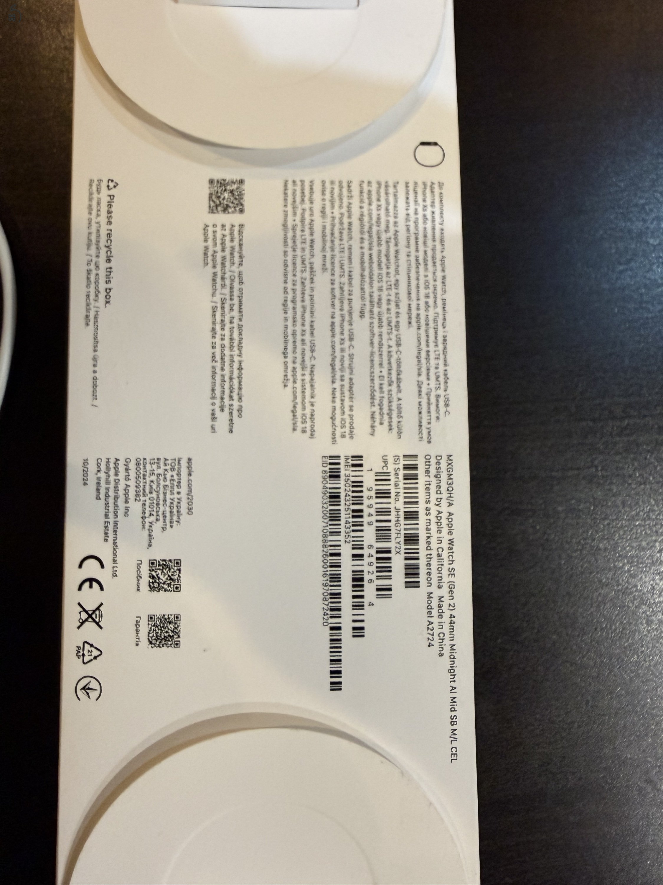 Apple W SE 2gen 44mm GPS+Cellular