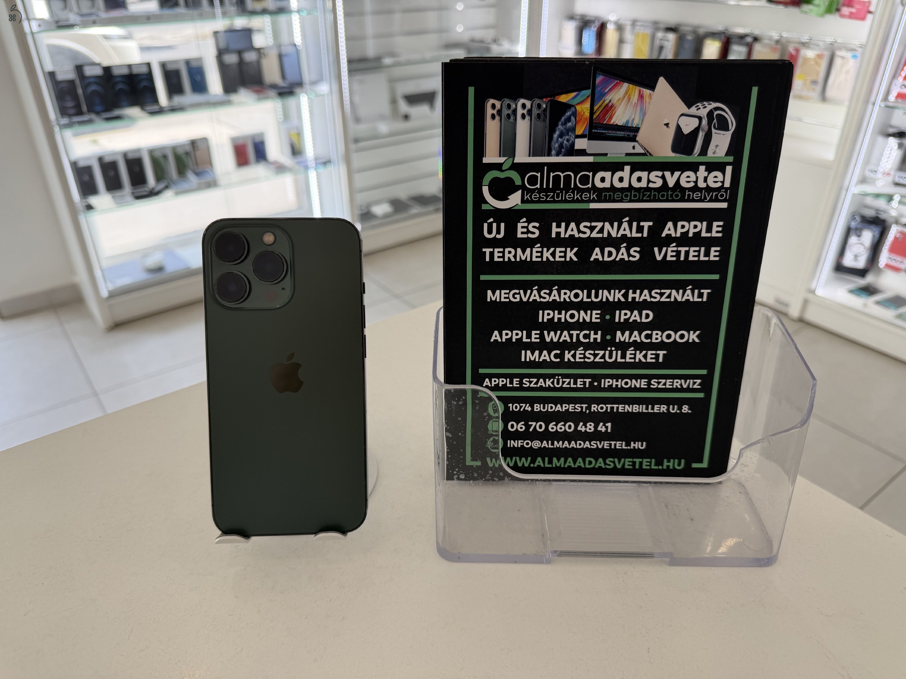 iPhone 13 Pro 256GB Független Újszerű/1 hónap gar./Akku 100%/p4920