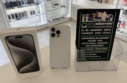 iPhone 15 Pro Max 256GB Független Hibátlan/1 hónap gar./Akku 86%/p4921