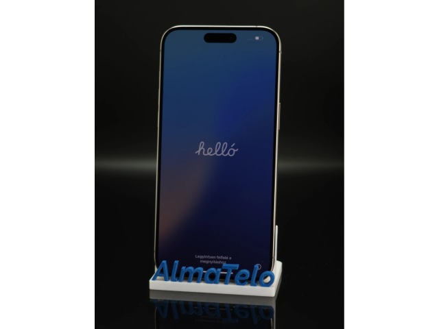Apple iPhone 15 Pro Max 256 GB Natural Titanium 100% akku - 12 HÓ GARANCIA