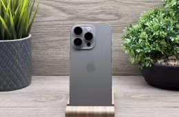Hibátlan iPhone 16 Pro Natural Titanium 128GB 2 ÉV Garanciával 99%