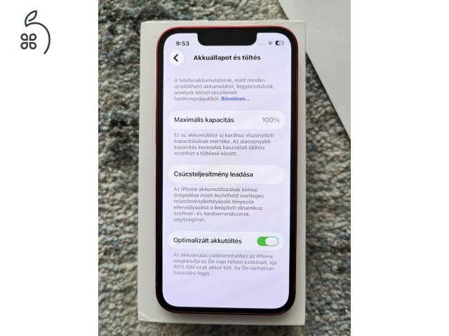 iPhone 13 Mini 256GB Biztosításban újra cserélt!