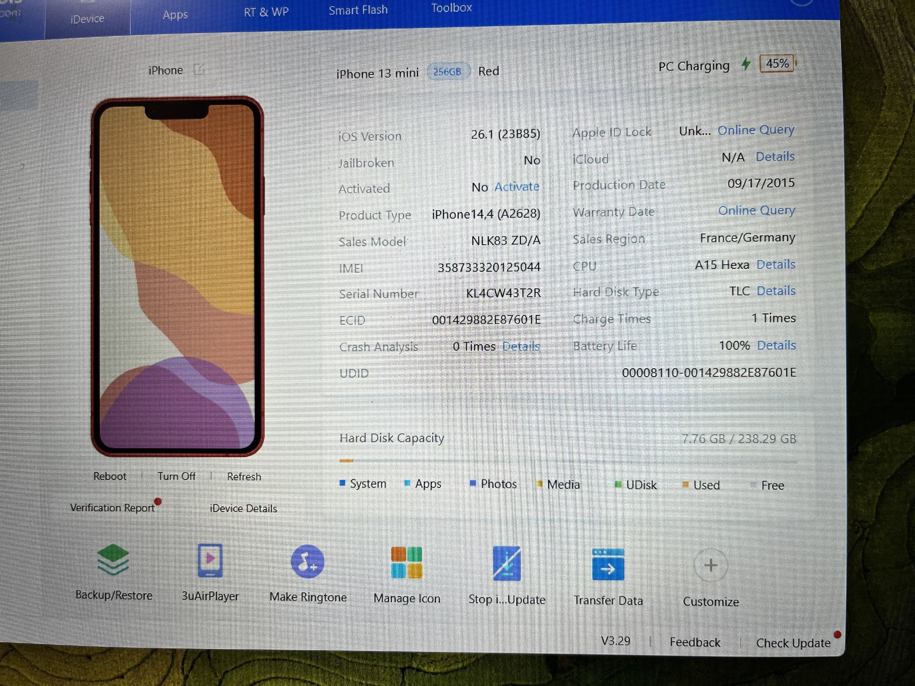 iPhone 13 Mini 256GB Biztosításban újra cserélt!