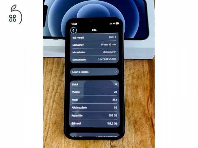 Iphone 12 Mini (Ritka - 256GB memória)