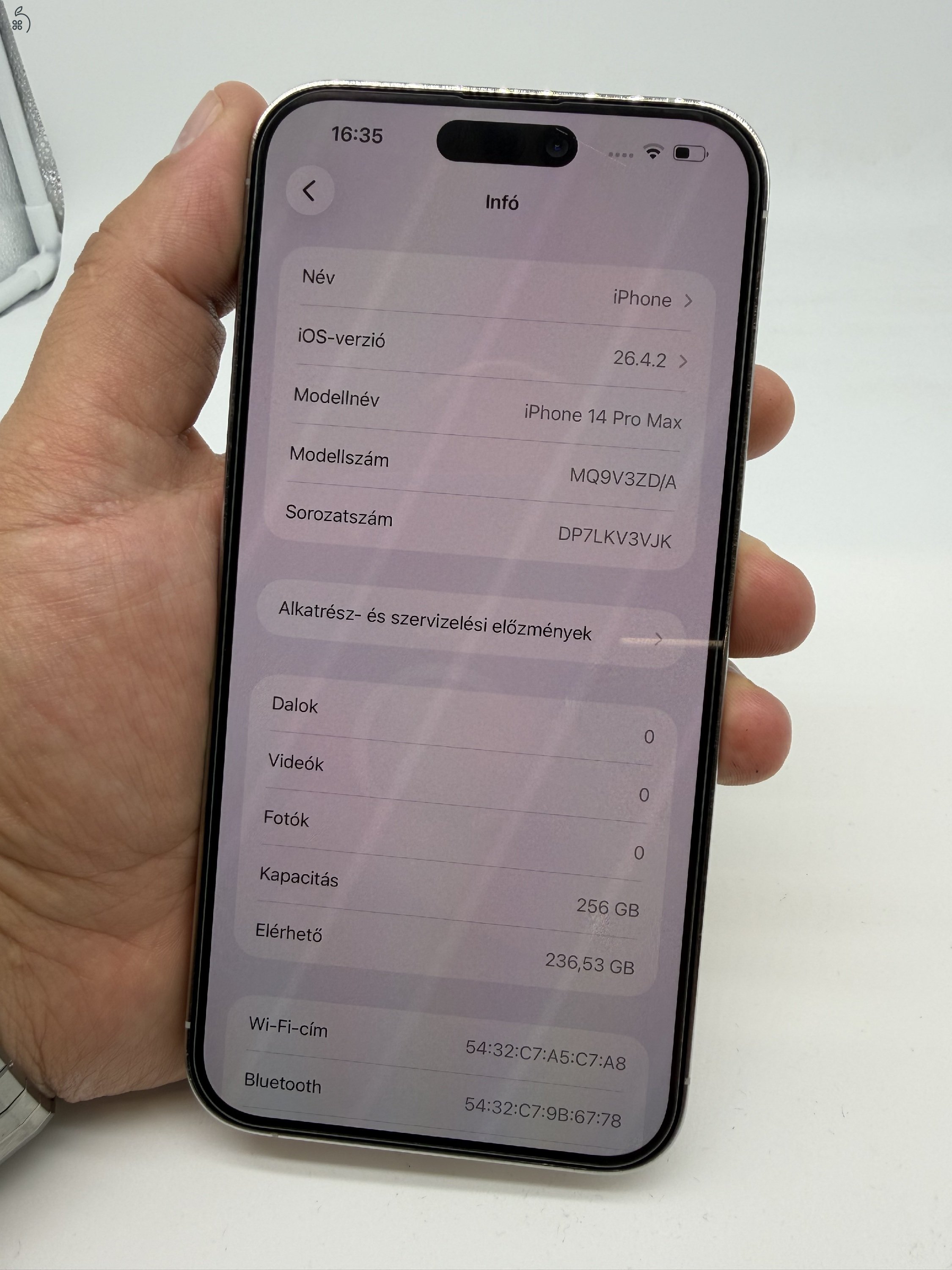 Iphone 14 Pro max 256gb Fehér