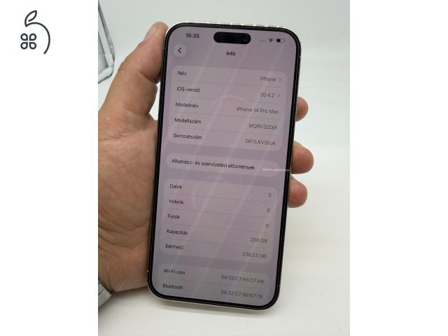 Iphone 14 Pro max 256gb Fehér