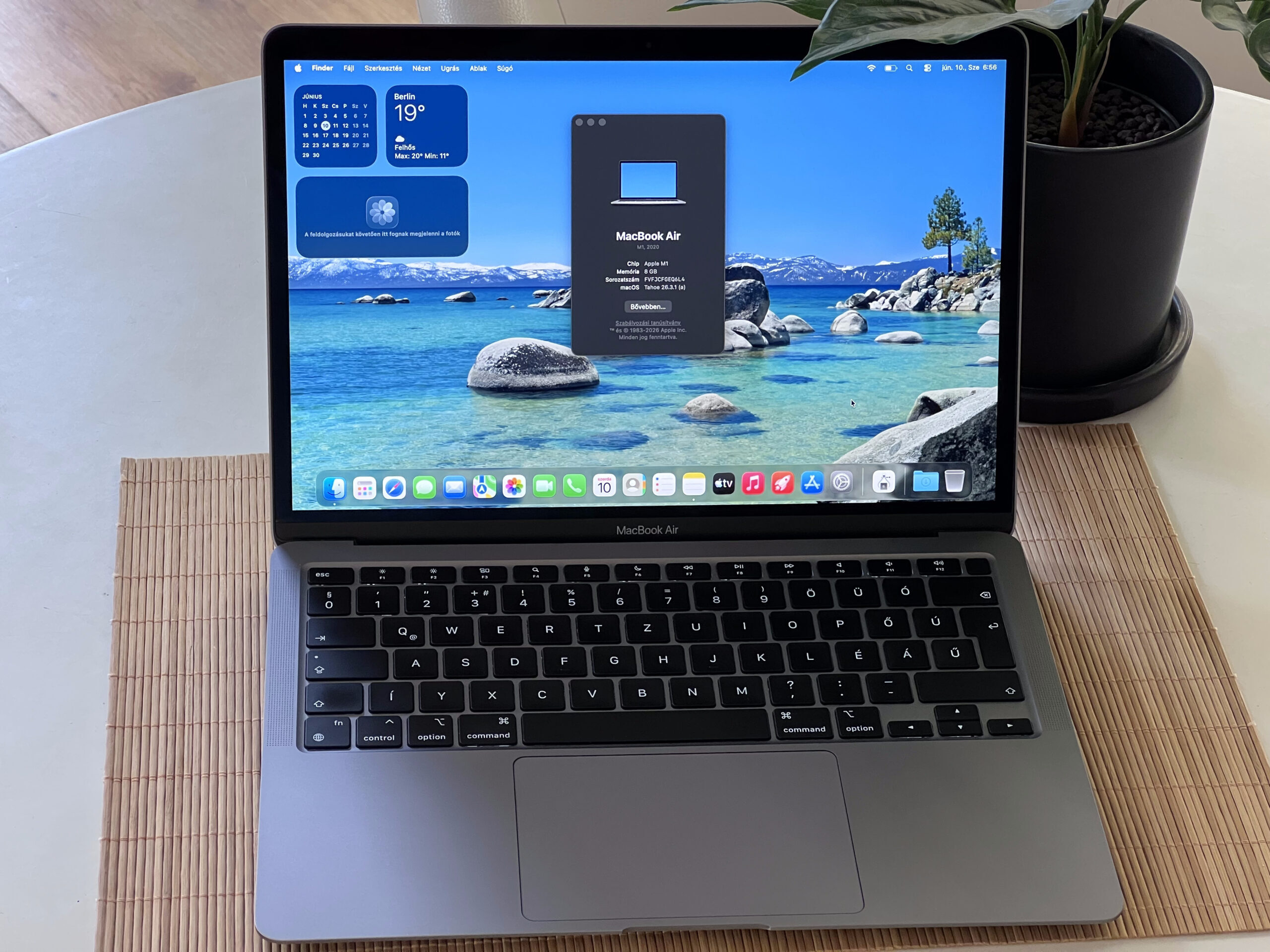 Hibátlan MacBook Air 2020 M1 13” 256GB 8GB 2 ÉV Garanciával