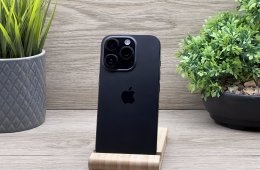Hibátlan iPhone 16 Pro Black Titanium 128GB 2 ÉV Garanciával 93%
