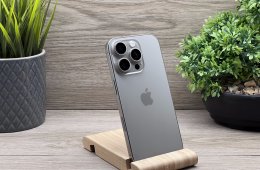 Hibátlan iPhone 16 Pro Natural Titanium 128GB 2 ÉV Garanciával 91%