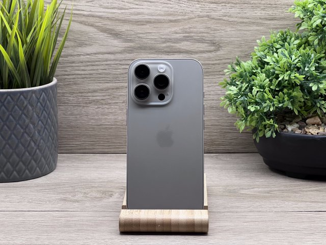 Hibátlan iPhone 16 Pro Natural Titanium 128GB 2 ÉV Garanciával 91%