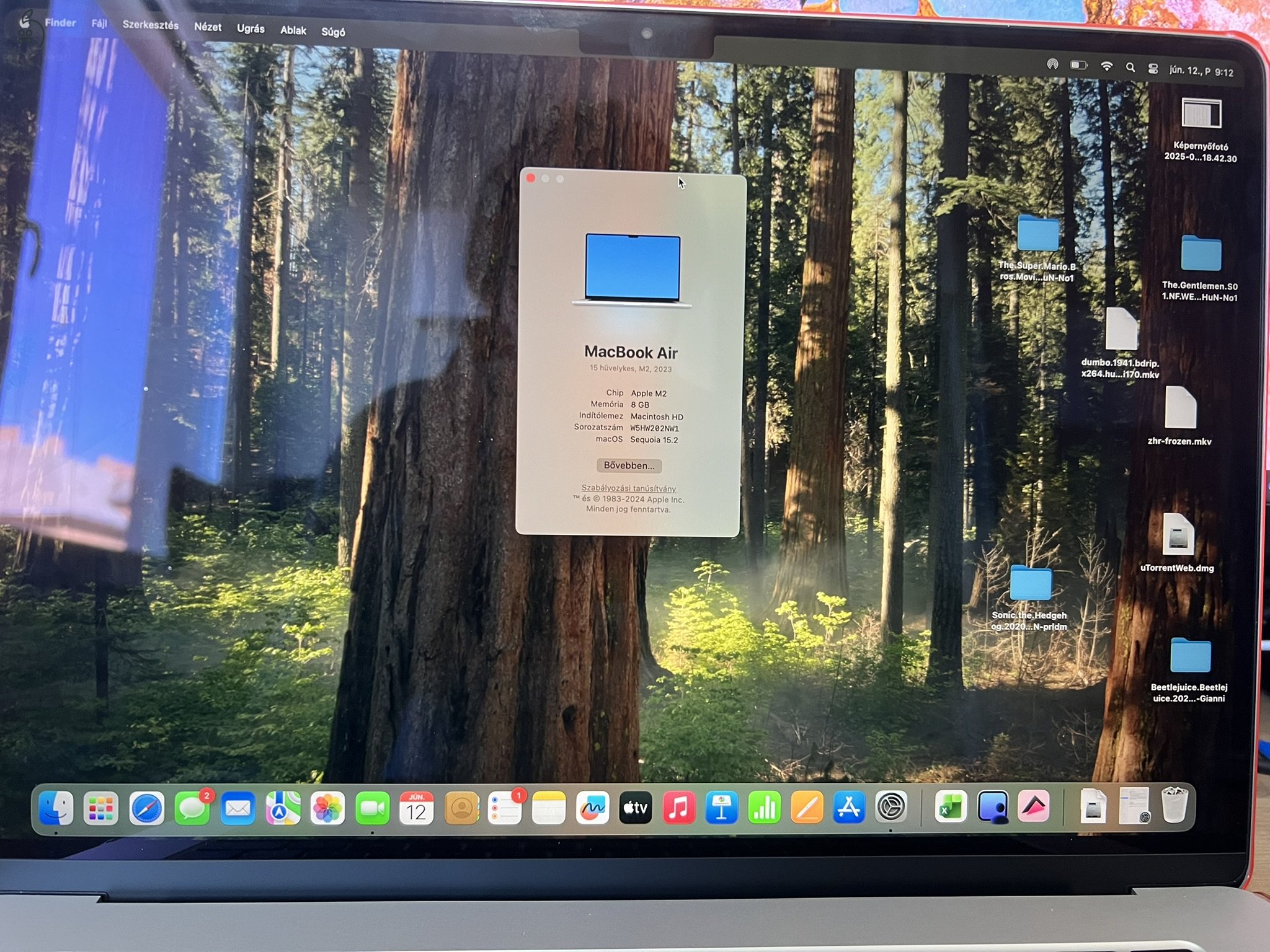 Hibátlan Macbook Air 15 2023 100% Akku 256GB/8GB