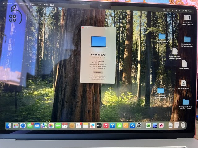 Hibátlan Macbook Air 15 2023 100% Akku 256GB/8GB