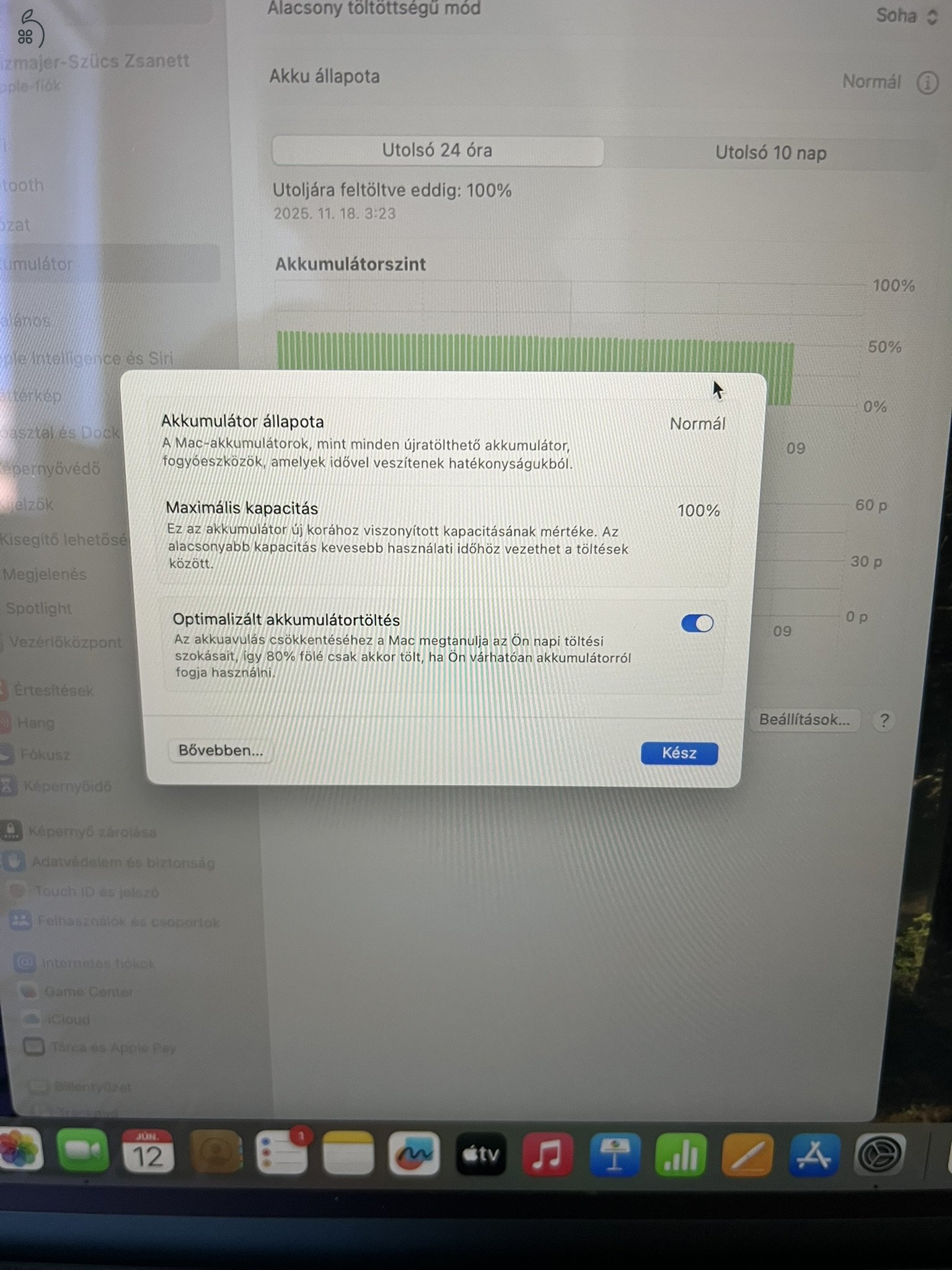 Hibátlan Macbook Air 15 2023 100% Akku 256GB/8GB