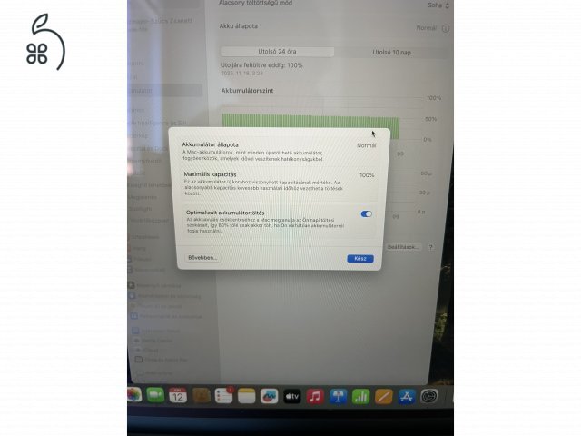 Hibátlan Macbook Air 15 2023 100% Akku 256GB/8GB