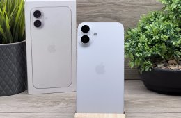 Hibátlan iPhone 16 Plus White 128GB 2 ÉV Garanciával 93%