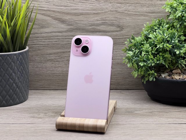 Hibátlan iPhone 15 Pink 128GB 2 ÉV Garanciával 100%