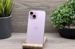 Hibátlan iPhone 15 Pink 128GB 2 ÉV Garanciával 100%