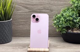 Hibátlan iPhone 15 Pink 128GB 2 ÉV Garanciával 100%