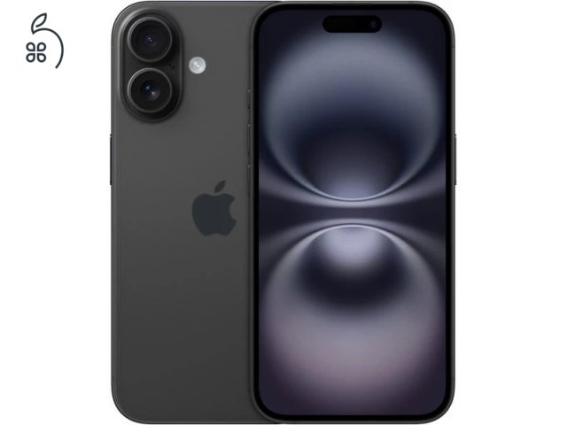 ! 2 ÉV GARANCIA ! Új, Bontatlan, Független Apple Iphone 16 Black 128GB - Trust Phone