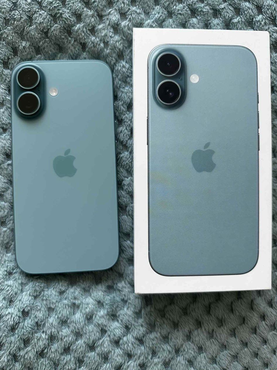 iPhone 16 – 128 GB – Récezöld (Teal) – Hibátlan állapotban eladó!