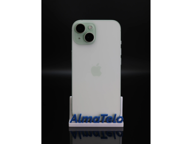 Apple iPhone 15 128 GB Green 100% akku - 12 HÓ GARANCIA
